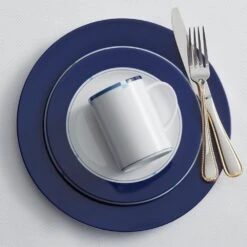 MIKASA Jet Set Blue Set Of 4 Accent Dinner Plates -Tableware Shop jet set blue set of 4 accent dinner plates K45237554 3