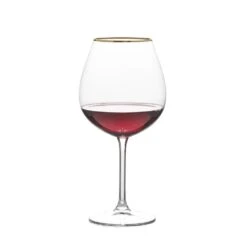 MIKASA Julie Gold Set Of 4 Red Wine Glasses -Tableware Shop julie gold set of 4 red wine glasses 5289858 3