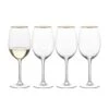 MIKASA Julie Gold Set Of 4 White Wine Glasses -Tableware Shop julie gold set of 4 white wine glasses 5289855 1