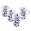 MIKASA Kaia Platinum Set Of 4 Mugs -Tableware Shop kaia platinum set of 4 mugs 5289094 1