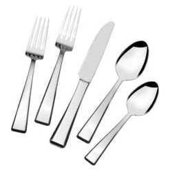 MIKASA Kirkland 20 Piece Flatware Set, Service For 4 -Tableware Shop kirkland 20 piece flatware set service for 4 5256533 1