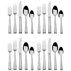 MIKASA Kyler 20 Piece Flatware Set, Service For 4 -Tableware Shop kyler 20 piece flatware set service for 4 5154346 5