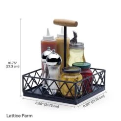 Lattice Farm Condiment Caddy -Tableware Shop lattice farm condiment caddy 5290929 6