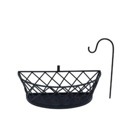Lattice Farm Flat Back Fruit Storage Basket With Banana Hook -Tableware Shop lattice farm flat back fruit basket with banana hook 5290927 5