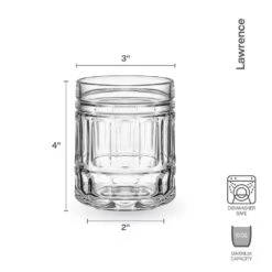 MIKASA Lawrence Set Of 4 Double Old Fashioned Whiskey Glasses -Tableware Shop lawrence set of 4 double old fashioned whiskey glasses 5294032 4