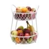 Loop And Lattice 2 Tier Round Basket With Handles -Tableware Shop loop and lattice 2 tier round basket with handles 5245111 1