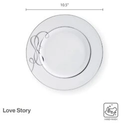 MIKASA Love Story Set Of 4 Dinner Plates -Tableware Shop love story set of 4 dinner plates 5293350 4