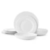 MIKASA Lucerne White 12 Piece Dinnerware Set, Service For 4 -Tableware Shop lucerne white 12 piece dinnerware set service for 4 5289380 1