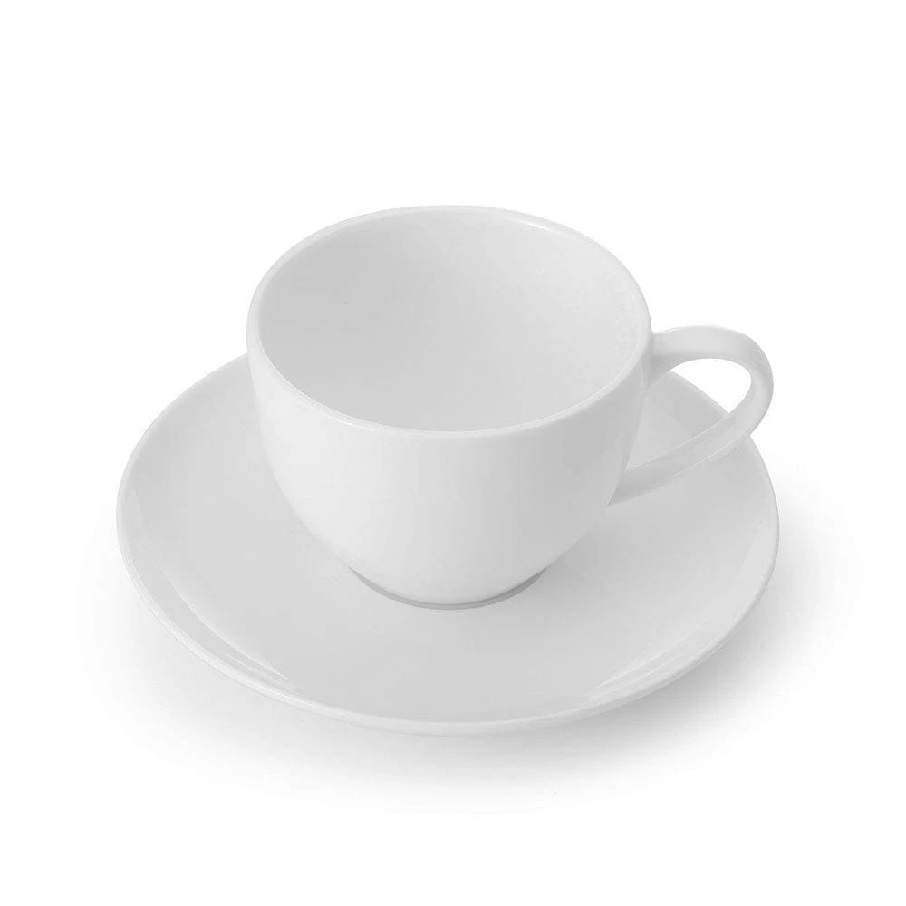 MIKASA Lucerne White Tea Cup And Saucer 3 MIKASA Lucerne White Tea Cup And Saucer