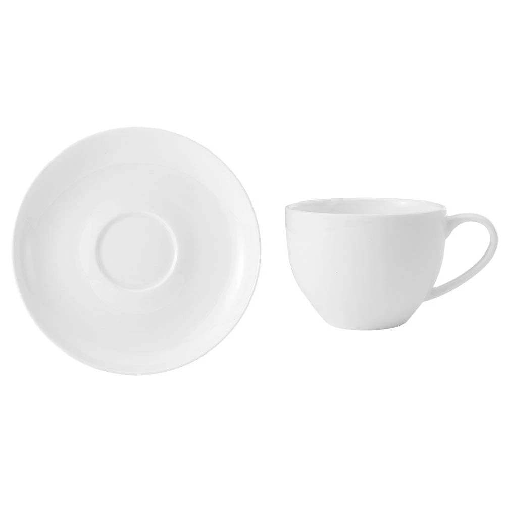MIKASA Lucerne White Tea Cup And Saucer 5 MIKASA Lucerne White Tea Cup And Saucer - Image 3