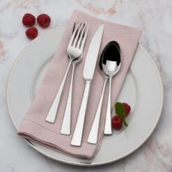 MIKASA Lucia 20 Piece Flatware Set, Service For 4 -Tableware Shop lucia 20 piece flatware set service for 4 5100238 6