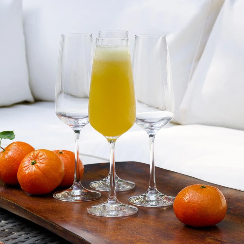 MIKASA Melody Set Of 4 Champagne Flute Glasses 4 MIKASA Melody Set Of 4 Champagne Flute Glasses - Image 2