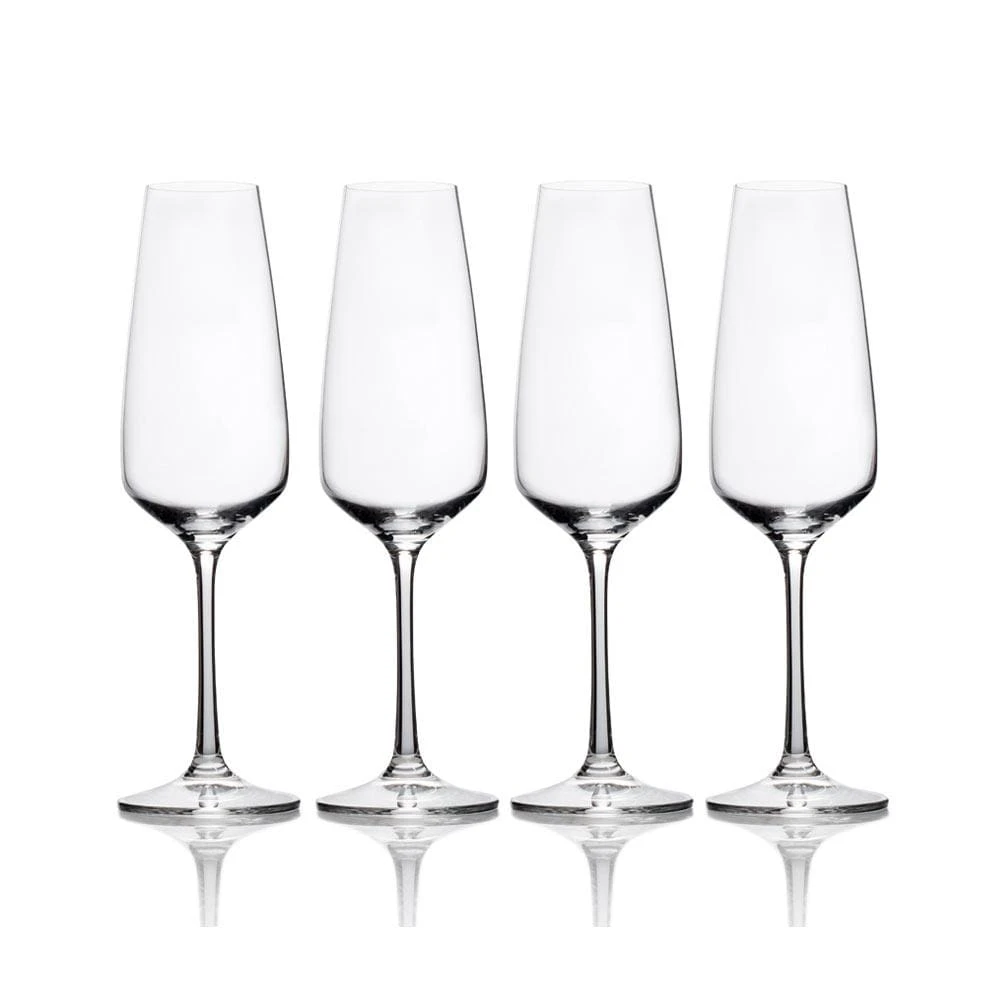 MIKASA Melody Set Of 4 Champagne Flute Glasses 5 MIKASA Melody Set Of 4 Champagne Flute Glasses - Image 3