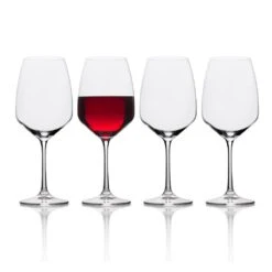MIKASA Melody Set Of 4 Red Wine Glasses