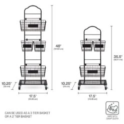 Mercato 3 Tier Adjustable Storage Rack With Chalkboard Plates -Tableware Shop mercato 3 tier adjustable storage rack with chalkboard plates 5293873 4