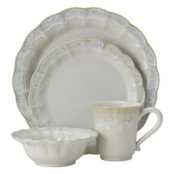 MIKASA Mila 16 Piece Dinnerware Set, Service For 4 -Tableware Shop mila 16 piece dinnerware set service for 4 5267529 2