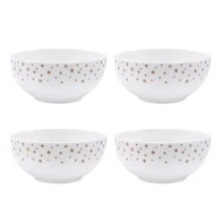 MIKASA Millie Gold Set Of 4 All Purpose Bowls