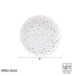 MIKASA Millie Gold Set Of 4 Salad Plates -Tableware Shop millie gold set of 4 salad plates 5289324 4