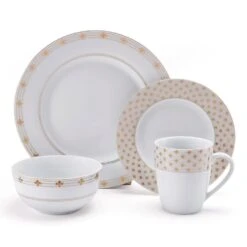 MIKASA Modern Petals 32 Piece Dinnerware Set, Service For 8 -Tableware Shop modern petals 32 piece dinnerware set service for 8 5289085 10
