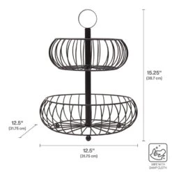 Monroe 2 Tier Fruit Storage Basket -Tableware Shop monroe 2 tier storage basket 5296613 5