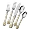 Napoleon Bee Gold Accent 45 Piece Flatware Set, Service For 8 -Tableware Shop napoleon bee gold accent 45 piece flatware set service for 8 5171068 1