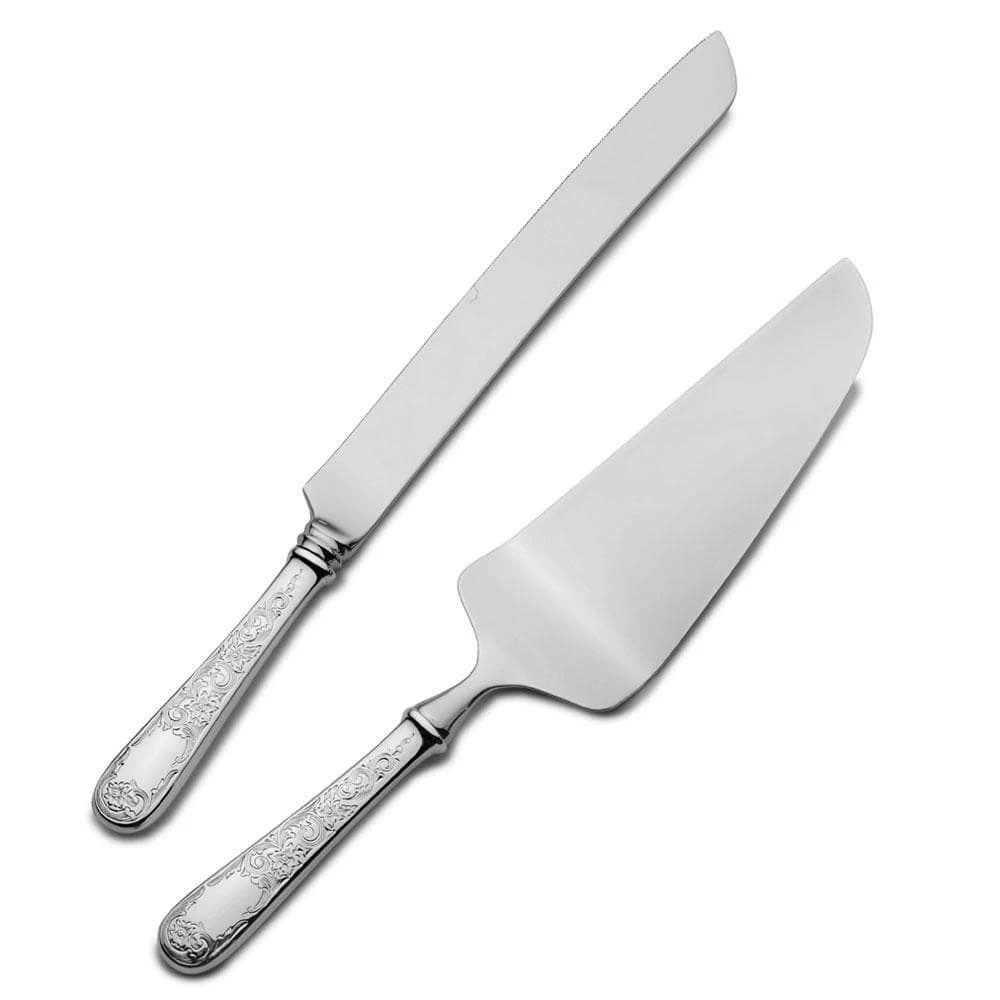 Old Maryland Engraved Sterling Wedding Cake Knife And Server Set 3 Old Maryland Engraved Sterling Wedding Cake Knife And Server Set