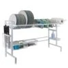 Over The Sink 2 Tier Expandable Organizer Dish Drying Rack -Tableware Shop over the sink 2 tier expandable organizer dish drying rack 5277092 1