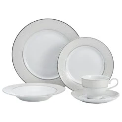 MIKASA Parchment 40 Piece Dinnerware Set, Service For 8 -Tableware Shop parchment 40 piece dinnerware set service for 8 5224232 5