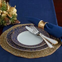 MIKASA Parchment Cobalt Salad Plate -Tableware Shop parchment cobalt salad plate 5146638 3