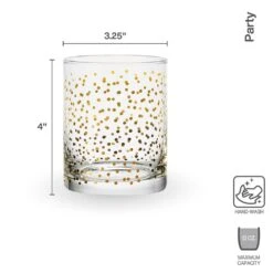 MIKASA Party Set Of 4 Double Old Fashioned Whiskey Glasses -Tableware Shop party set of 4 double old fashioned glasses 5294203 4