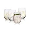 MIKASA Party Set Of 4 Stemless Wine Glasses