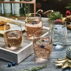 MIKASA Party Set Of 4 Stemless Wine Glasses -Tableware Shop party set of 4 stemless wine glasses 5294201 3