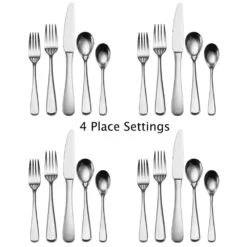 MIKASA Philo Forged 20 Piece Flatware Set, Service For 4 -Tableware Shop philo forged 20 piece flatware set service for 4 5098688 4