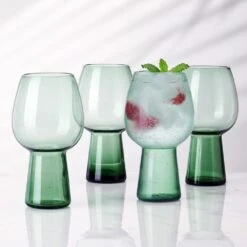 MIKASA Phoebe Sage Set Of 4 Beer Goblet Glasses -Tableware Shop phoebe sage set of 4 beer goblet glasses 5306998 2