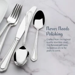 MIKASA Regent Bead 65 Piece Flatware Set, Service For 12 10 MIKASA Regent Bead 65 Piece Flatware Set, Service For 12 -Tableware Shop regent bead 65 piece flatware set service for 12 5081086 8