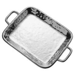 River Rock Large Rectangular Tray With Handles