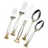 Salacia Gold Accent 20 Piece Flatware Set, Service For 4