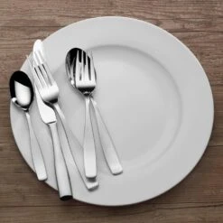 MIKASA Satin Loft 65 Piece Flatware Set, Service For 12 -Tableware Shop satin loft 65 piece flatware set service for 12 5081298 2