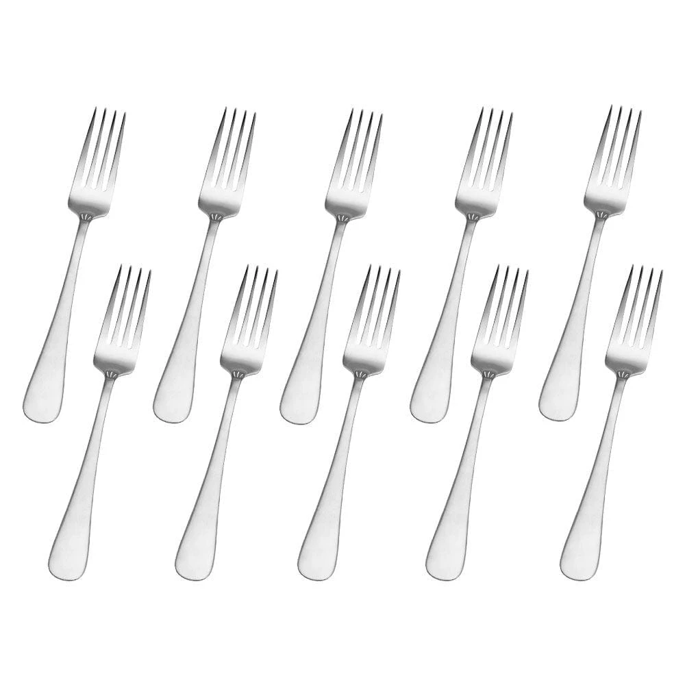 Satin Symmetry Set Of 10 Dinner Forks 3 Satin Symmetry Set Of 10 Dinner Forks