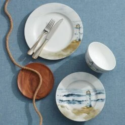 MIKASA Seaside 12 Piece Dinnerware Set, Service For 4 -Tableware Shop seaside 12 piece dinnerware set servie for 4 5293929 10