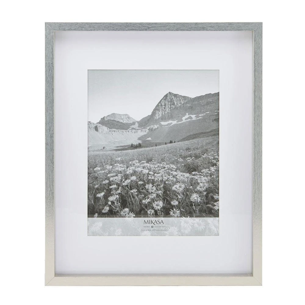 MIKASA Silver 16 X 20 Gallery Frame, Matted To 11 X 14 3 MIKASA Silver 16 X 20 Gallery Frame, Matted To 11 X 14