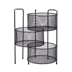 Soto Countertop 3 Tier Storage Organizer, 14 Inch -Tableware Shop soto 3 tier basket organizer stand 5287004 3