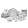 MIKASA Starburst Blue 32 Piece Dinnerware Set, Service For 8 -Tableware Shop starburst blue 32 piece dinnerware set service for 8 5289083 1