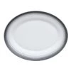 MIKASA Swirl Ombre Graphite Oval Platter -Tableware Shop swirl ombre graphite oval platter 5234562 1