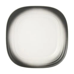 MIKASA Swirl Square Graphite -Tableware Shop swirl ombre graphite square 4 piece place setting 5234541 3