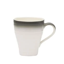 MIKASA Swirl Ombre Graphite Square Mug