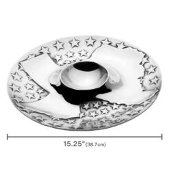 Texas Chip And Dip With Stars Serve Bowl -Tableware Shop texas chip and dip with stars 5269302 3