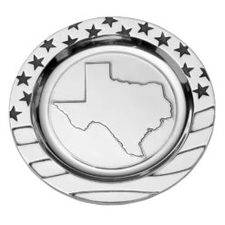 Texas Stars And Stripes Large Round Tray
