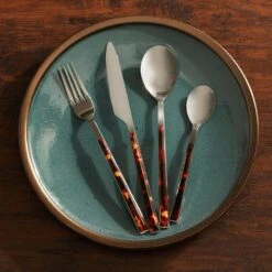 MIKASA Tortoise 16 Piece Flatware Set, Service For 4 -Tableware Shop tortoise 16 piece flatware set service for 4 5279429 5