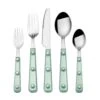 MIKASA Translucent Green 20 Piece Flatware Set, Service For 4 -Tableware Shop translucent green 20 piece flatware set service for 4 5280586 1
